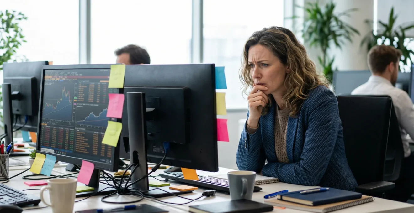 Responsable comptable analysant ses indicateurs DSO sur écran